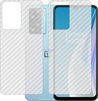 TELTREK Back Screen Guard for ONEPLUS NORD CPH2469 (3D Carbon Fiber Finish)(Pack of 2)