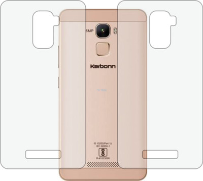 TELTREK Back Screen Guard for KARBONN AURA NOTE 4G (Matte Finish)(Pack of 2)