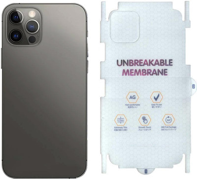 ONCRAVES Back Screen Guard for Apple iPhone 12 Pro Max | Glossy Unbreakable Membrane.(Pack of 1)