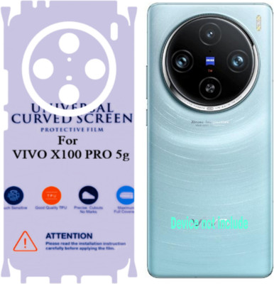 Shreejee Back Screen Guard for VIVO X100 PRO 5g Back Membrene Glossy with 360 covrege back and side full back screen protector(Pack of 1)
