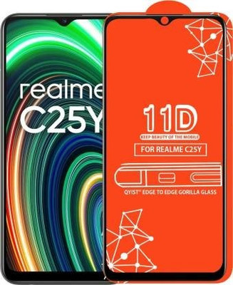FlipSmartGuard Edge To Edge Tempered Glass for Realme C25Y(Pack of 1)