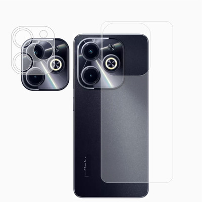 Ten To 11 Back Screen Guard for Tecno Spark 20C, Tecno Spark 20C [With Rear Camera Lens Guard](Pack of 2)