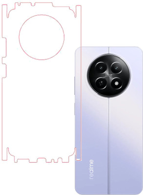 KARTRAY Back Screen Guard for Realme 12x 5G, Clear With Sides(Pack of 1)
