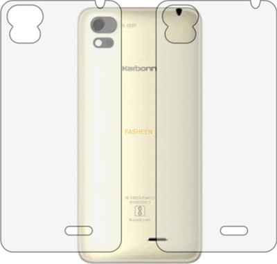 Fasheen Back Screen Guard for KARBONN AURA SLEEK 4G (Matte Finish)(Pack of 2)