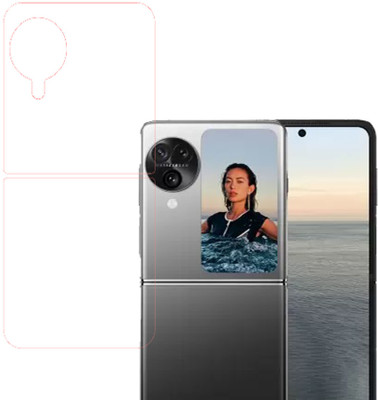 VAYUVAULT Back Screen Guard for OPPO Find N3 Flip, clear(Pack of 1)