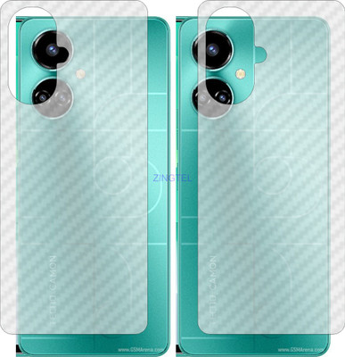 ZINGTEL Back Screen Guard for TECNO CAMON 19 PRO (3D Carbon Fiber Finish)(Pack of 2)
