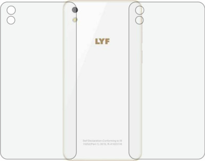 ZINGTEL Back Screen Guard for LYF WATER 8 (LS-5015) (Matte Finish)(Pack of 2)