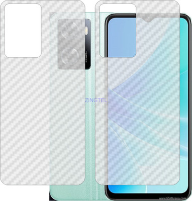 ZINGTEL Back Screen Guard for OPPO CPH2387 (3D Carbon Fiber Finish)(Pack of 2)