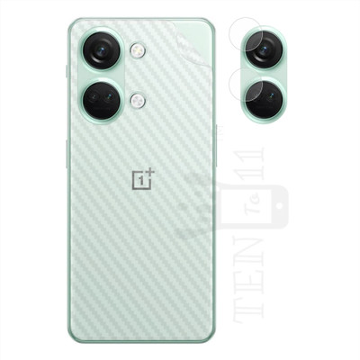 Ten To 11 Back Screen Guard for OnePlus Nord 3, OnePlus Nord 3 [Back Carbon Fiber] [Rear Camera Lens Guard](Pack of 2)