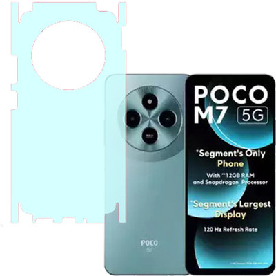 VAYUVAULT Back Screen Guard for Poco M7 5G, Matt with side(Pack of 1)