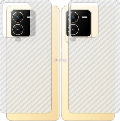 ZINGTEL Back Screen Guard for VIVO S15 (3D Carbon Fiber Finish)(Pack of 2)
