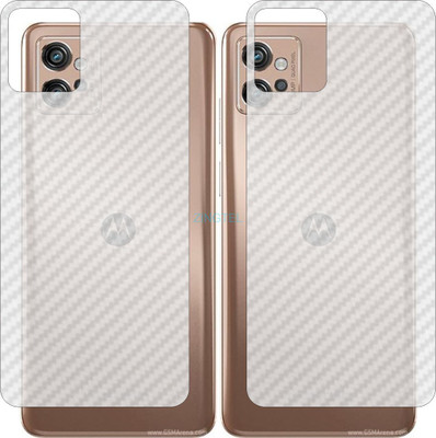 ZINGTEL Back Screen Guard for MOTOROLA MOTO G32 (3D Carbon Fiber Finish)(Pack of 2)