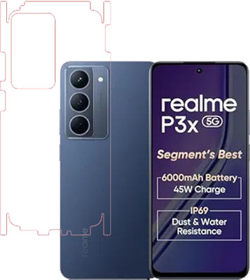 VAYUVAULT Back Screen Guard for realme P3x 5G, Back Screen Guard Glossy finish, Back Screen Guard With Side(Pack of 1)