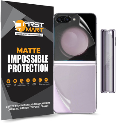 FIRST MART Back Screen Guard for Samsung Galaxy Z Flip5 5G, Samsung Z Flip 5 5G, 4 Layer Unbreakable Membrane for Back and Side Film(Pack of 1)