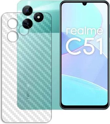 SOMTONE Back Screen Guard for realme C51 Back CARBON FIBER SKIN(Pack of 1)