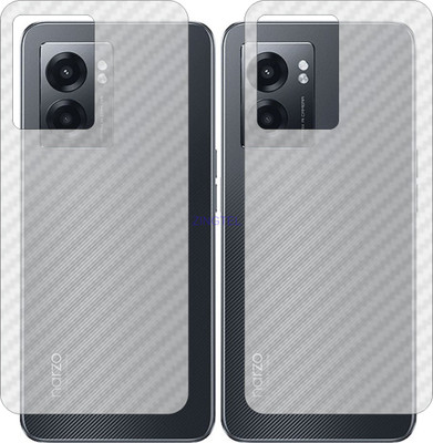 ZINGTEL Back Screen Guard for REALME RMX3572 (3D Carbon Fiber Finish)(Pack of 2)
