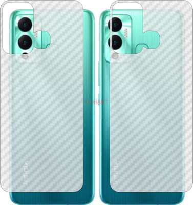 MOBART Back Screen Guard for INFINIX HOT 12PLAY (3D Carbon Fiber Finish)(Pack of 2)