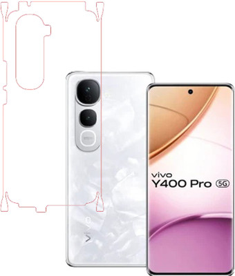 VAYUVAULT Back Screen Guard for vivo Y400 Pro 5G, Back Screen Guard glossy finish, Back Screen Guard With Side(Pack of 1)