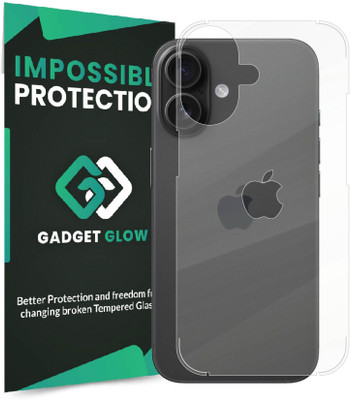 Gadget Glow Back Screen Guard for iPhone 16, Apple iPhone 16, Apple 16(Pack of 1)