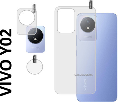 GARUDA GLASS Back Tempered Glass for VIVO Y02 With Camera Lens Protector(Pack of 1)
