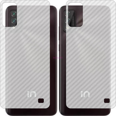 MOBART Back Screen Guard for MICROMAX IN 2C E6533 (3D Carbon Fiber Finish)(Pack of 2)