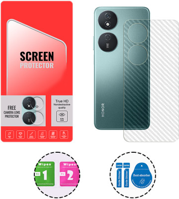 SOMTONE Back Screen Guard for Honor Play 8T 5G (1 BACK CARBON FIBER SKIN + 1 FREE CAMERA LENS PROTECTOR)(Pack of 1)