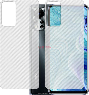 Fasheen Back Screen Guard for INFINIX HOT 11 S NFC (3D Carbon Fiber Finish)(Pack of 2)