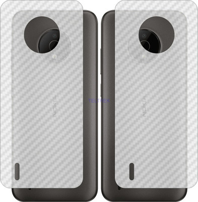 TELTREK Back Screen Guard for NOKIA C 200 (3D Carbon Fiber Finish)(Pack of 2)