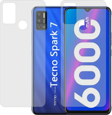 TELTREK Back Screen Guard for TECNO SPARK 7 (KF6J) (Matte Finish)(Pack of 2)