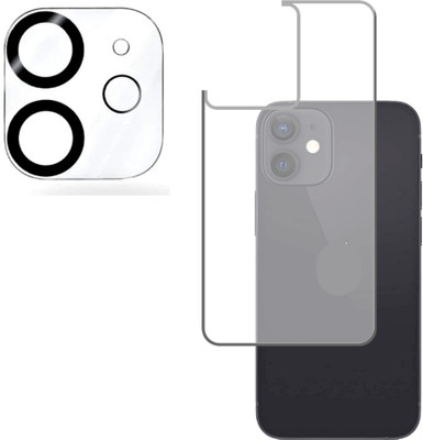 Tech Konnect Back Screen Guard for iPhone 12 Mini, iPhone 12 Mini Back Protective Film with Transparent Camera Glass(Pack of 2)
