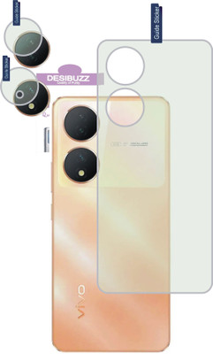DESIBUZZ Back Tempered Glass for vivo Y100 A 5G, (9H+Flexible)(Pack of 2)