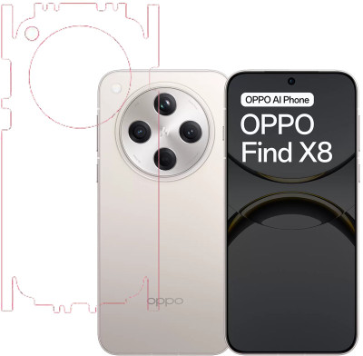 SPRITZEN Back Screen Guard for Oppo Find X8 5G, Clear With Sides(Pack of 1)