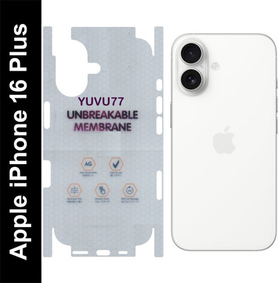 yuvu77 Back Screen Guard for Apple iPhone 16 plus, Membrane with 360 coverage(Pack of 1)