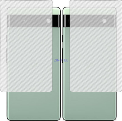 ZINGTEL Back Screen Guard for GOOGLE PIXEL 6 A (3D Carbon Fiber Finish)(Pack of 2)