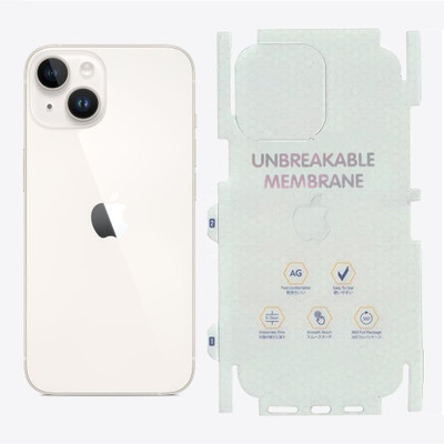ELEF Back Screen Guard for Apple iPhone 14 Plus Unbreakable Back Membrane 360 Protection(Pack of 1)