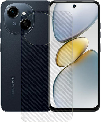 SOMTONE Back Screen Guard for Tecno Spark Go 1S 4G BACK Carbon fiber Screen Protector | Anti-Scratch | Edge to Edge Full Coverage | 9H Hardness | Screen Guard(Pack of 1)