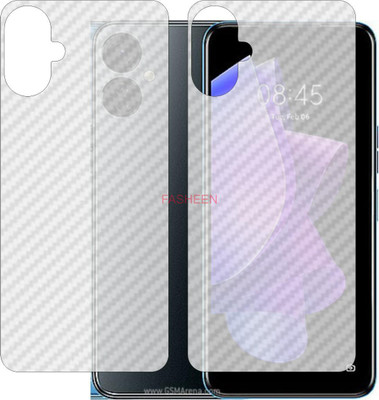 Fasheen Back Screen Guard for TECNO SPARK 9T KH6 (3D Carbon Fiber Finish)(Pack of 2)