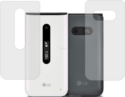 TELTREK Back Screen Guard for LG FOLDER 2 (Matte Finish)(Pack of 2)