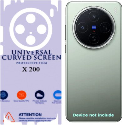 Shreejee Back Screen Guard for VIVO X200 5g back MEMBRANE glossy with 360 covrege back and side full back panel protector(Pack of 1)