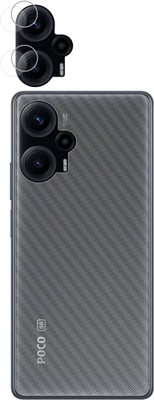 Ten To 11 Back Screen Guard for Poco F5 5G, Poco F5 5G [Back Carbon Fiber] [Rear Camera Lens Guard](Pack of 2)