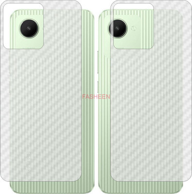 Fasheen Back Screen Guard for REALME C30 (3D Carbon Fiber Finish)(Pack of 2)