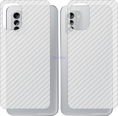 TELTREK Back Screen Guard for NOKIA G60 5G (3D Carbon Fiber Finish)(Pack of 2)