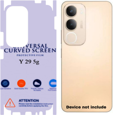 Shreejee Back Screen Guard for VIVO Y29 5g back MEMBRANE glossy with 360 covrege back and side full back panel protector(Pack of 1)