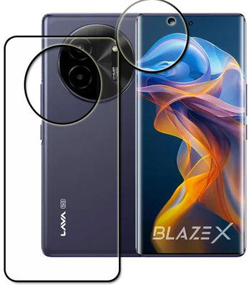 tombik Back Screen Guard for 61xv-Lava Blaze X 5G-back,lens(Pack of 2)