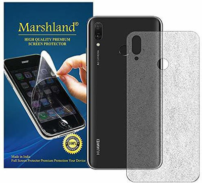 MARSHLAND Back Screen Guard for Huawei Y9 (2019), Matte Finish Anti Scratch Bubble Free Transparent(Pack of 1)