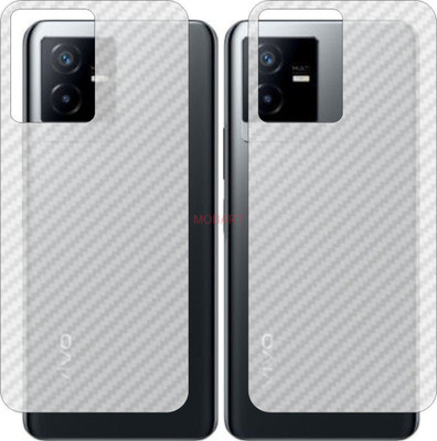 MOBART Back Screen Guard for VIVO T2 X (3D Carbon Fiber Finish)(Pack of 2)