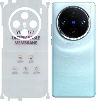 yuvu77 Back Screen Guard for VIVO X100 5G, Membrane 360 coverage(Pack of 1)