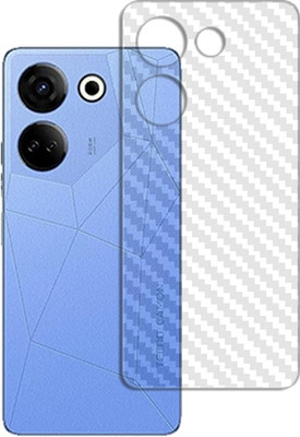 ARBAN Tecno Camon 20 Back Carbon Fiber Skin Mobile Skin(Transparent)