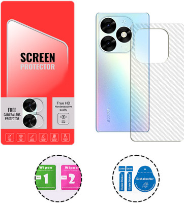 SOMTONE Back Screen Guard for itel S23 Plus 4G (1 BACK CARBON FIBER SKIN + 1 FREE CAMERA LENS PROTECTOR)(Pack of 1)
