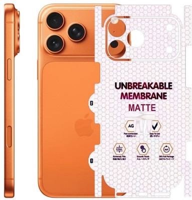 FABEKEE Back Screen Guard for iPhone 17 Pro Back Screen Protector Guard | Matte Back & All Side Screen Guard - Fingerprint Support|Matte|HD+(Pack of 1)